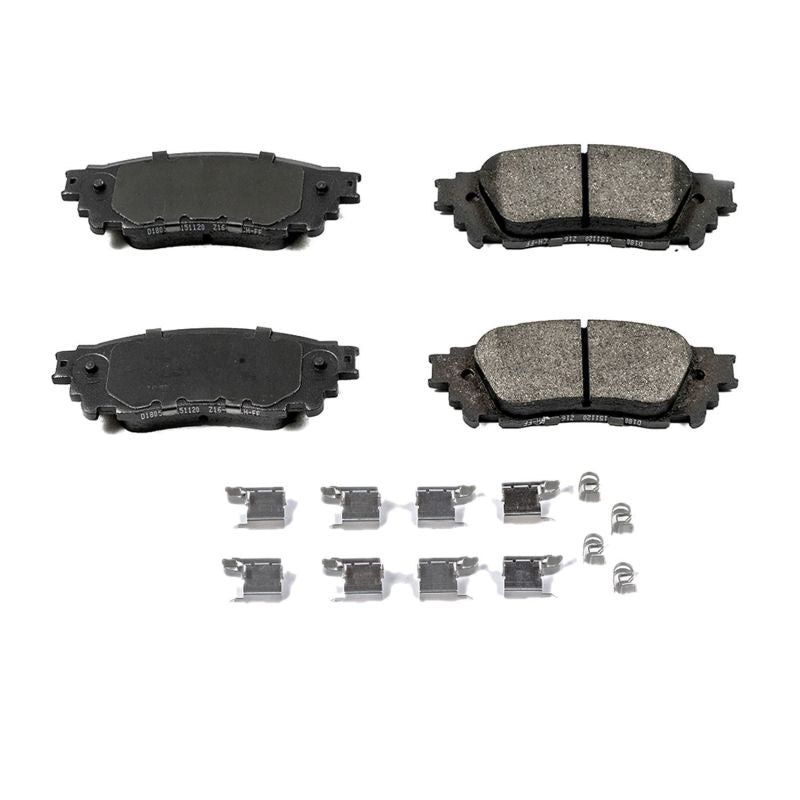 Power Stop 15-17 Lexus NX200t Rear Z17 Evolution Ceramic Brake Pads w/Hardware Brake Pads - OE PowerStop