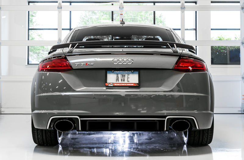 AWE Tuning 18-19 Audi TT RS 2.5L Turbo Coupe 8S/MK3 SwitchPath Exhaust w/Diamond Black RS-Style Tips Catback AWE Tuning