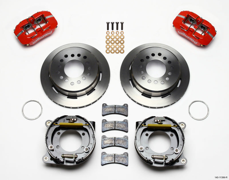 Wilwood Dynapro Low-Profile 11.00in P-Brake Kit - Red 93-97 Camaro/Firebird 2.75in Offset Big Brake Kits Wilwood