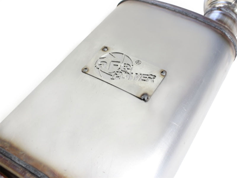 aFe MACHForce XP Exhaust 11-14 Ford Mustang GT V8-5.0L 3in. SS Axle-Back w/Polished Tips Axle Back aFe