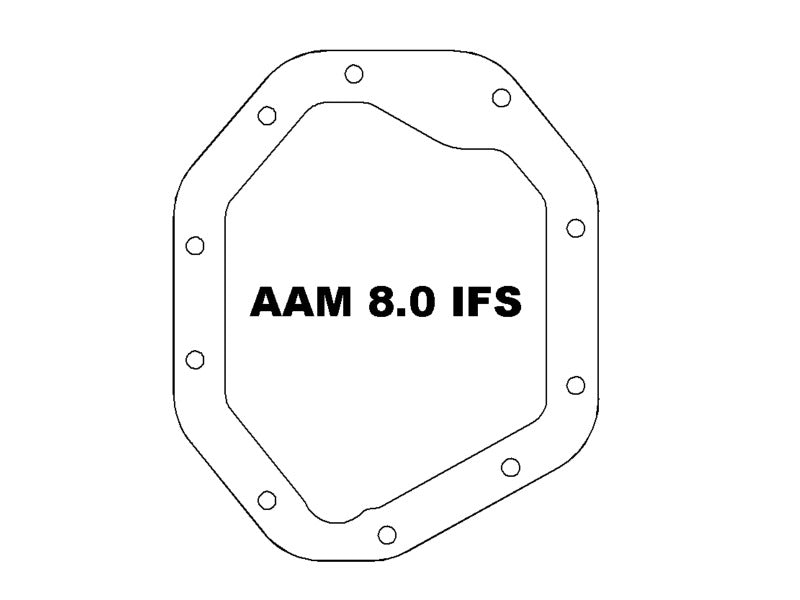aFe 19-25 GM Trucks Front Diff Cover - Black w/ Machined Fins Diff Covers aFe