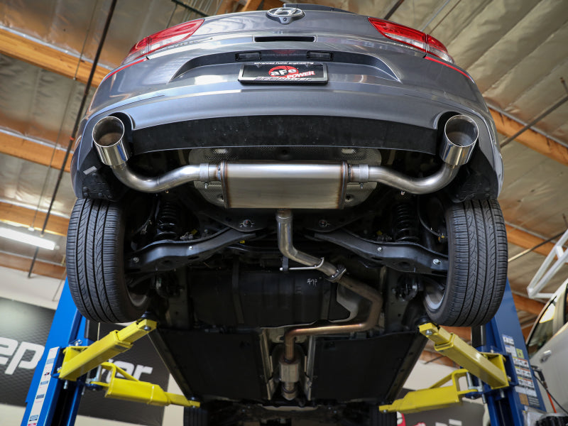aFe Takeda Series 2.5in 409 SS Axle-Back Exhaust System Polished 18-20 Hyundai Elantra GT L4-1.6L(t) Axle Back aFe