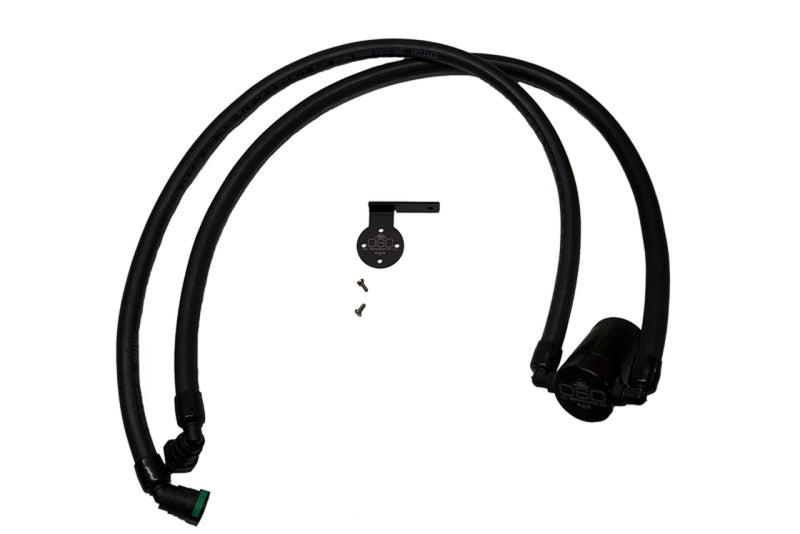 J&amp;L 2021-2025 Ford F-150 3.5L Passenger Side Oil Separator 3.0 - Black Anodized Oil Separators J&L