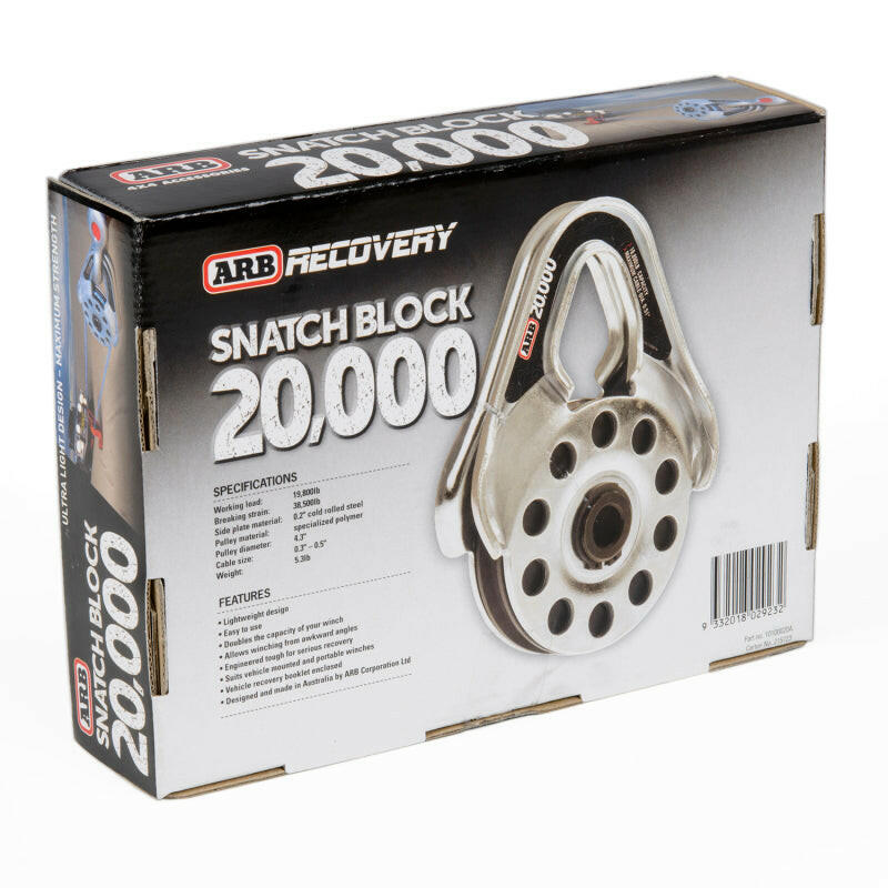 ARB Snatch Block Ultra Light 20000 Camping Equipment ARB