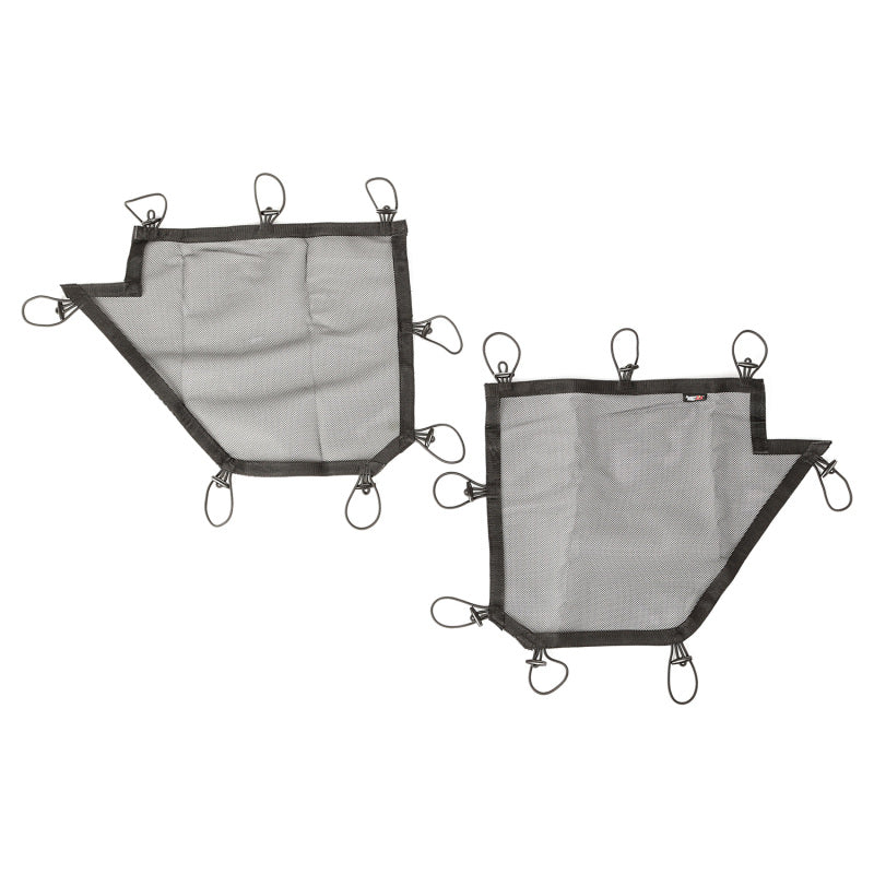 Rugged Ridge Tube Door Covers Rear Pair Black 07-18 Jeep Wrangler JKU Doors Rugged Ridge