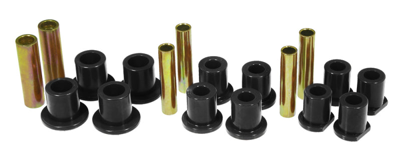 Prothane 92-98 Ford E250/350 Van 2wd Rear Spring & Shackle Bushings - Black Bushing Kits Prothane