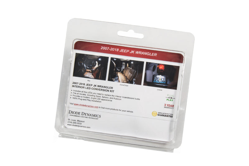 Diode Dynamics Wrangler JK 4dr Interior Kit Stage 2 - Red Bulbs Diode Dynamics