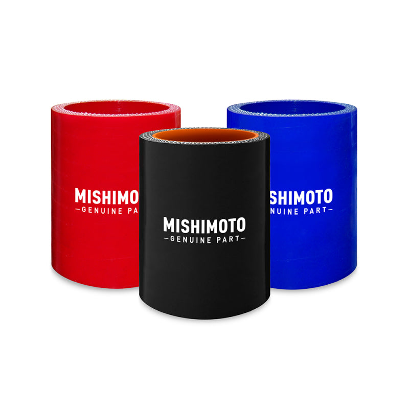 Mishimoto 3.5 Inch Straight Coupler - Black Silicone Couplers & Hoses Mishimoto