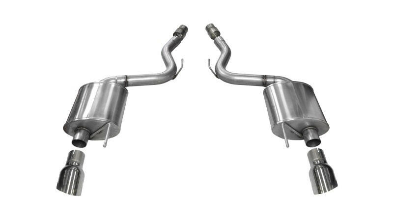Corsa 2015-2017 Ford Mustang GT 5.0 3in Axle Back Exhaust Polish Dual Tips (Touring) Axle Back CORSA Performance