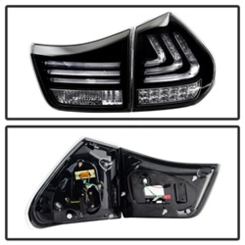 Spyder Lexus RX330/RX350 04-09 LED Tail Lights Black ALT-YD-LRX04-LED-BK Tail Lights SPYDER