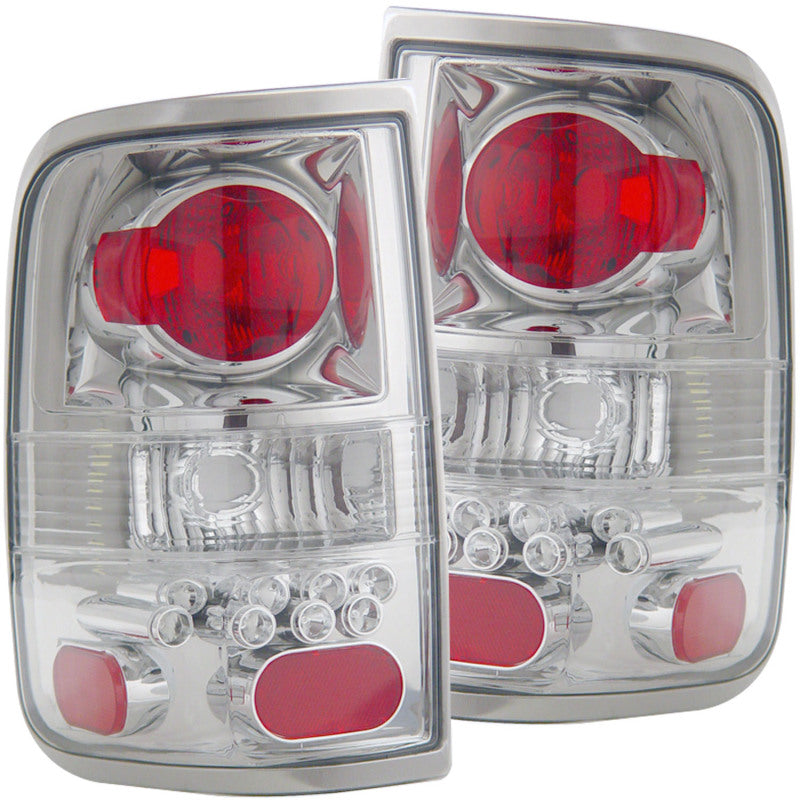 ANZO 2004-2008 Ford F-150 Taillights Chrome Tail Lights ANZO