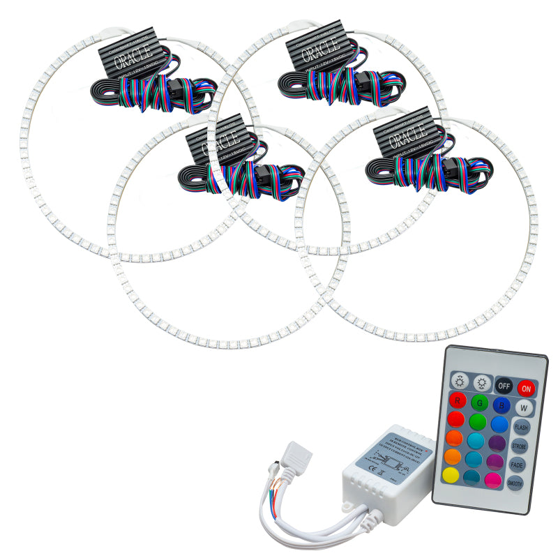 Oracle Jeep Grand Cherokee 05-10 Halo Kit - ColorSHIFT w/ Simple Controller Headlights ORACLE Lighting