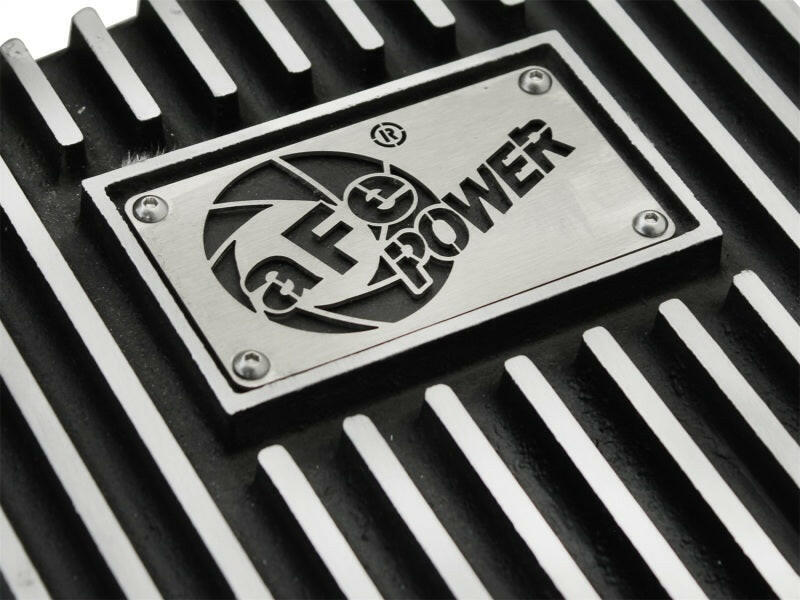 aFe Power Transmission Pan Black Machined 09-14 Ford 6R80 F-150 Trucks Diff Covers aFe