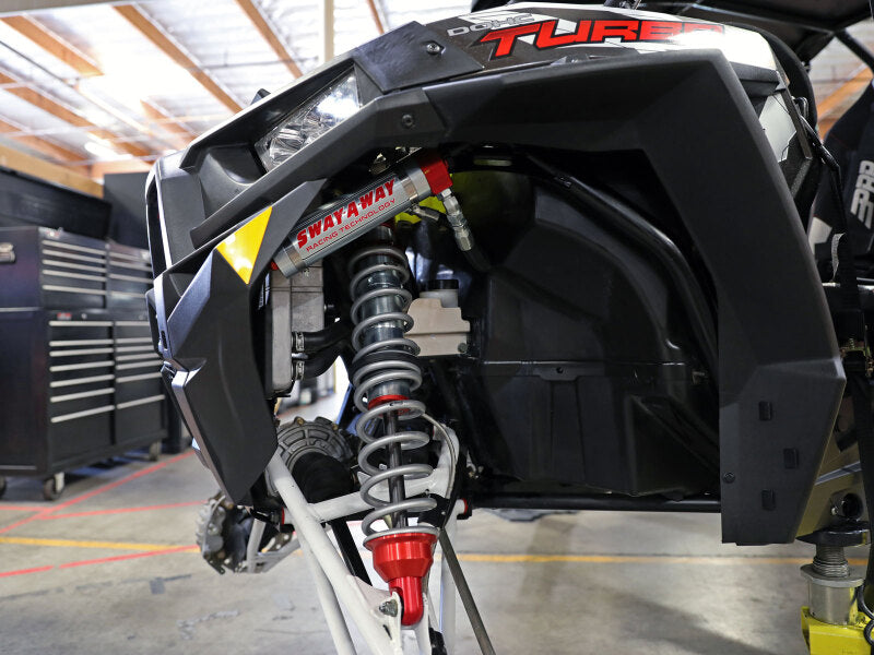 aFe 14-16 Polaris RZR 925/1000cc Sway-A-Way 2.5 Front Coilover Kit w/ Remote Reservoirs and Comp Adj Coilovers aFe