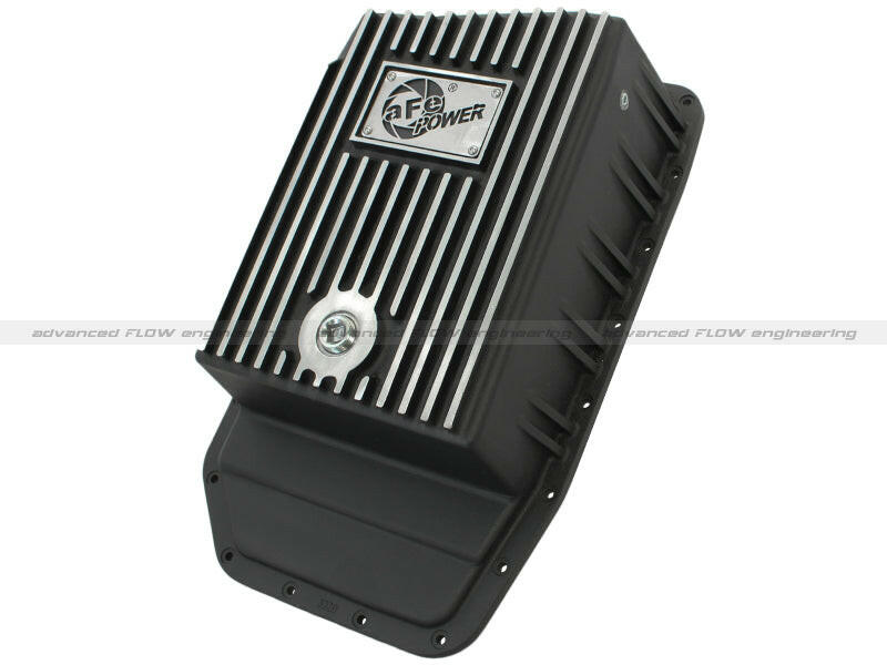 aFe Power Transmission Pan Black Machined 09-14 Ford 6R80 F-150 Trucks Diff Covers aFe