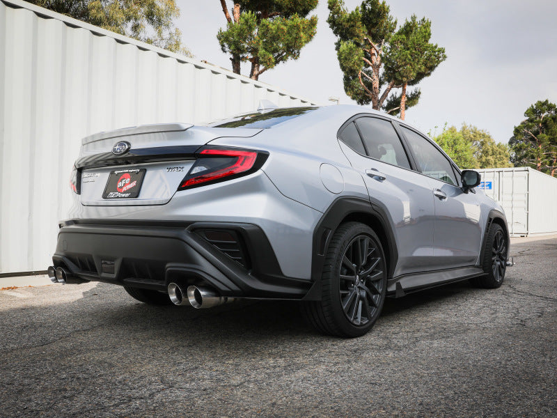 aFe POWER Takeda 3in to 2-1/2in 304 SS Cat-Back Exhaust w/ Polished Tips 22-23 Subaru WRX H4-2.4L(t) Catback aFe