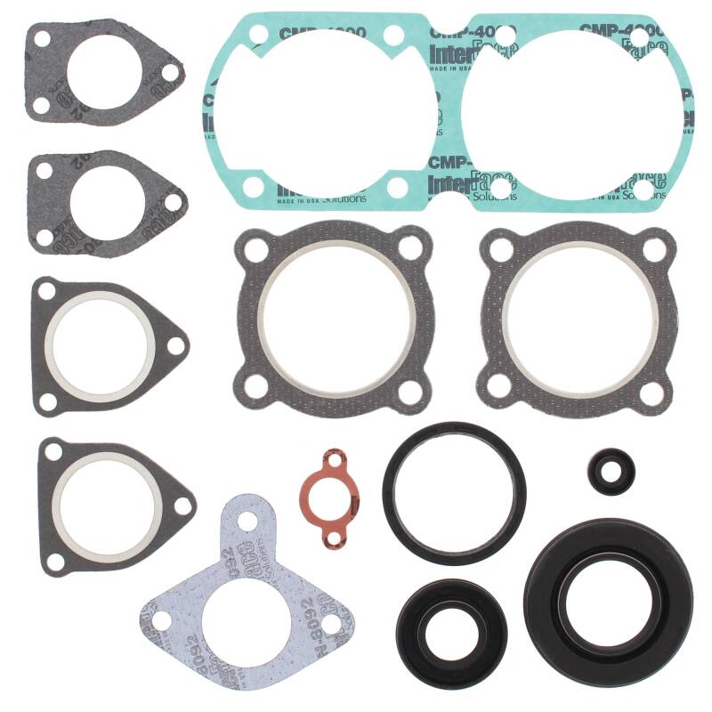 Vertex Gaskets 89-95 Yamaha Ovation 340 Complete Gasket Kit w/ Oil Seals Engine Hardware Vertex Pistons