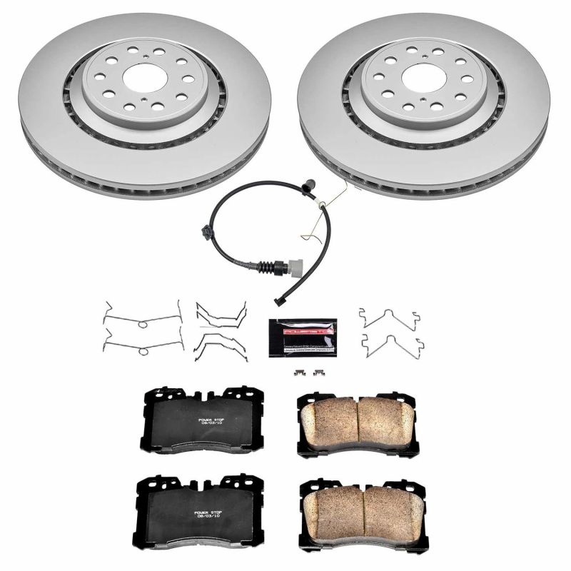 Power Stop 18-19 Lexus LS500 Front Z17 Evolution Geomet Coated Brake Kit Brake Kits - Performance Blank PowerStop