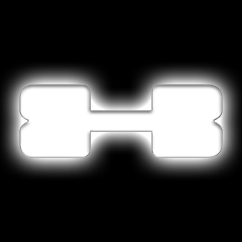 ORACLE Lighting Universal Illuminated LED Letter Badges - Matte Wht Surface Finish - X Light Accessories and Wiring ORACLE Lighting