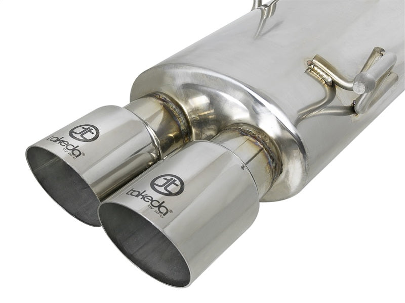 aFe Takeda 3in SS Exhaust Cat-Back 15-16 Subaru WRX/STI 2.0L/2.5L Polished Tips Catback aFe