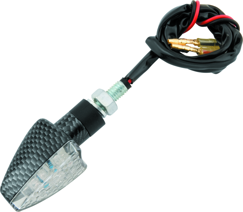 BikeMaster LED Narrow Arrow Pair Carbon Sidemarkers & Indicators BikeMaster