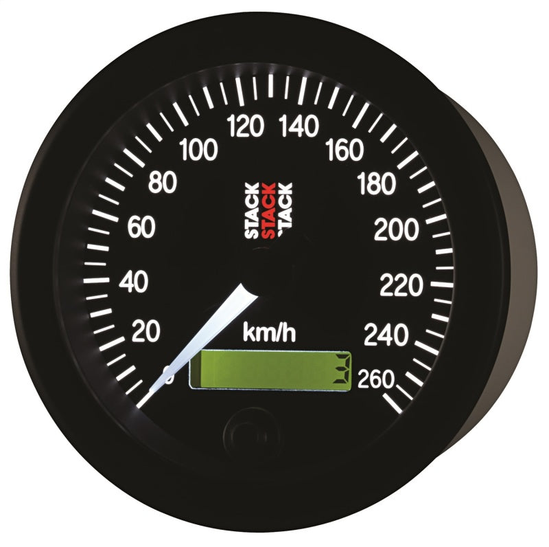 Autometer Stack 88mm 0-260 KM/H Electronic Speedometer - Black Gauges AutoMeter