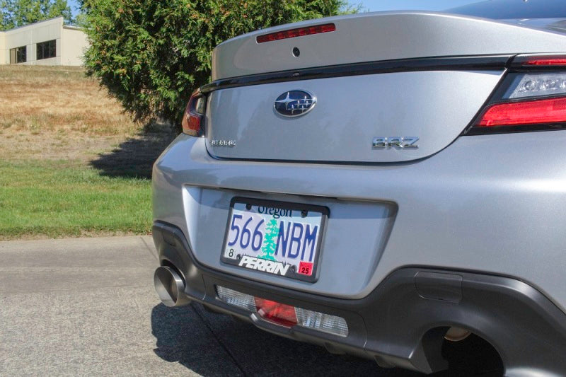 PERRIN 22-25 Subaru BRZ / Toyota GR86 Axle Back Exhaust SS (Single Side Exit w/Helmholtz Chamber) Axle Back Perrin Performance