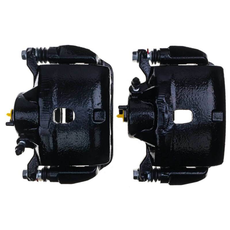 Power Stop 02-04 Honda CR-V Front Black Caliper - Pair w/Bracket Brake Calipers - Perf PowerStop