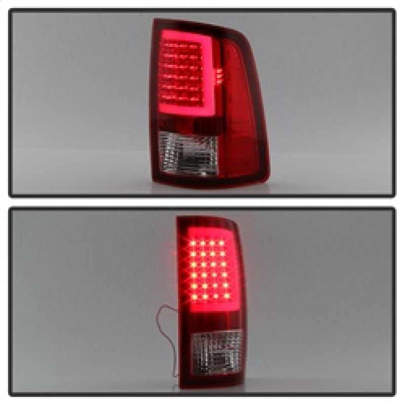 xTune Dodge Ram 1500 09-16 LED Tail Lights Incandescent Model Only - Red Clear ALT-ON-DR09-LBLED-RC Tail Lights SPYDER