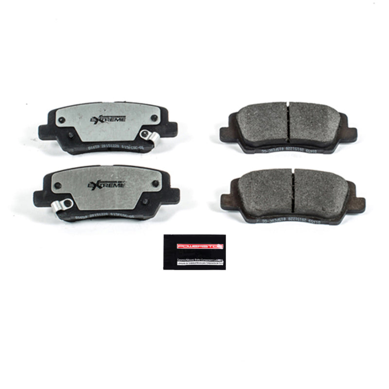 Power Stop 13-18 Cadillac ATS Rear Z26 Extreme Street Brake Pads w/Hardware Brake Pads - Performance PowerStop
