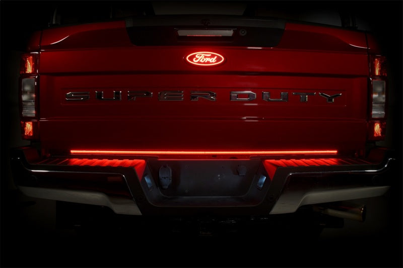 Putco 07-18 Chevy Silv 1500/08-15 Ford SuperDuty 60in Light Blade Direct Fit Kit Red/Amber/White Light Tailgate Bar Putco