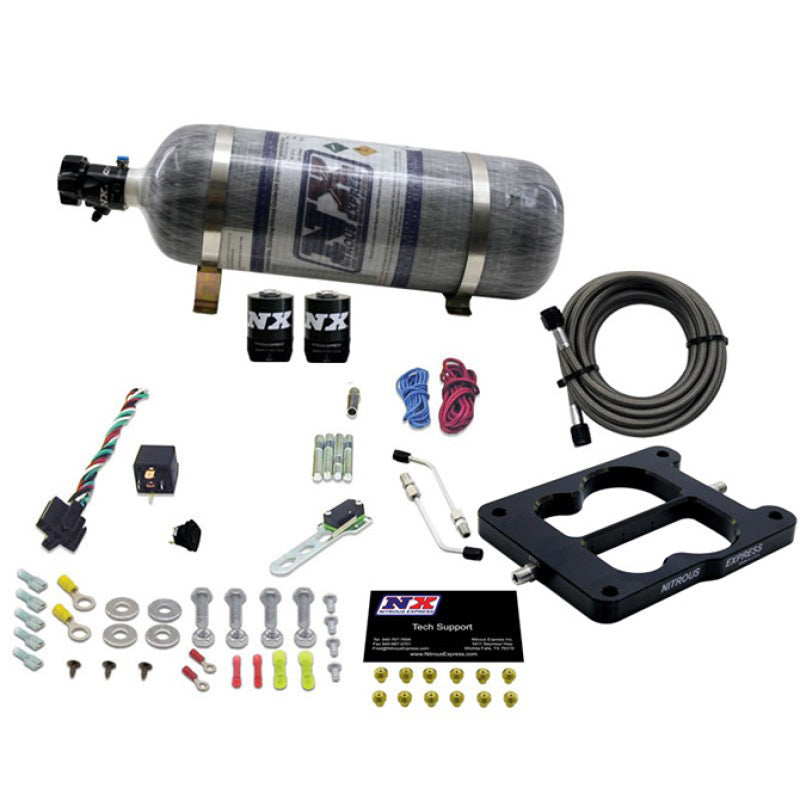 Nitrous Express Q-Jet/Holley Spread Bore Nitrous Kit (50-300HP) w/Composite Bottle Nitrous Systems Nitrous Express