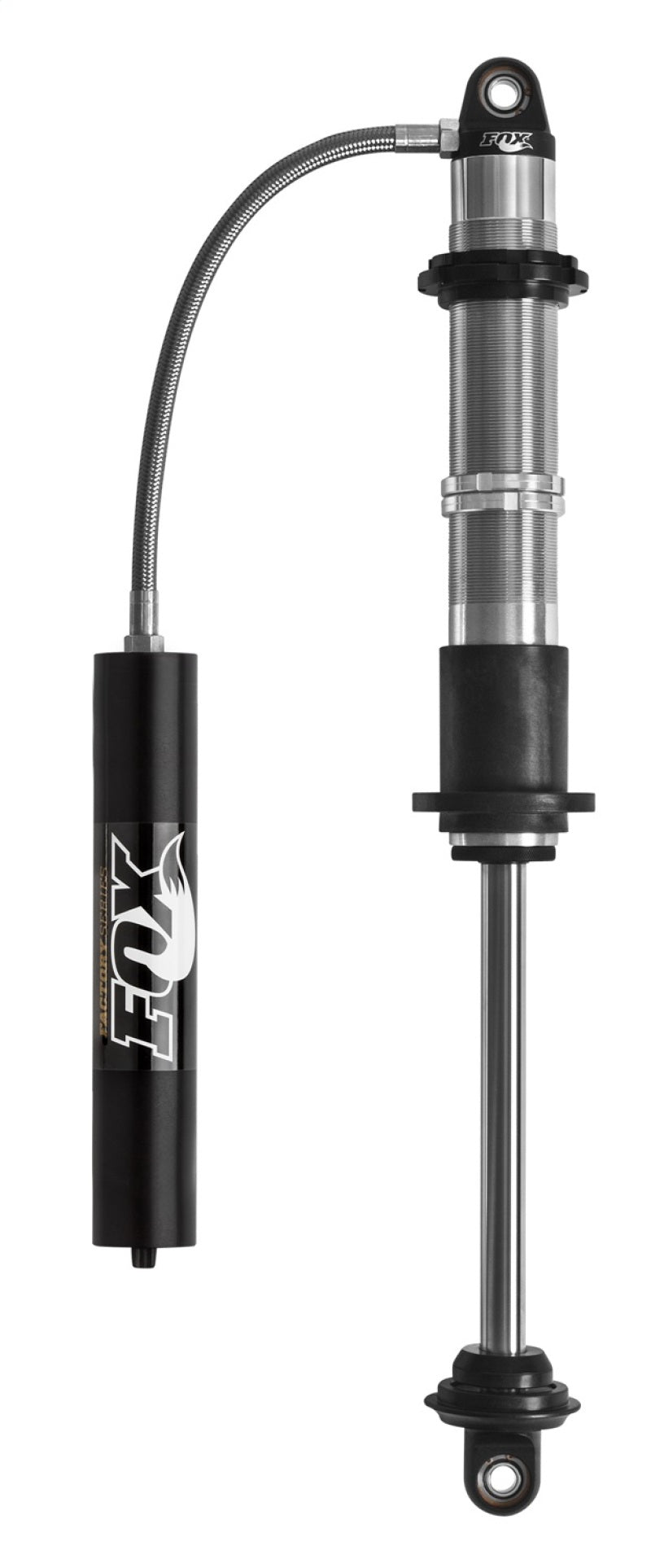 Fox 2.5 Factory Series 8in. Smooth Body Remote Res. Shock 7/8in. Shaft (Custom Valving) - Blk Shocks and Struts FOX