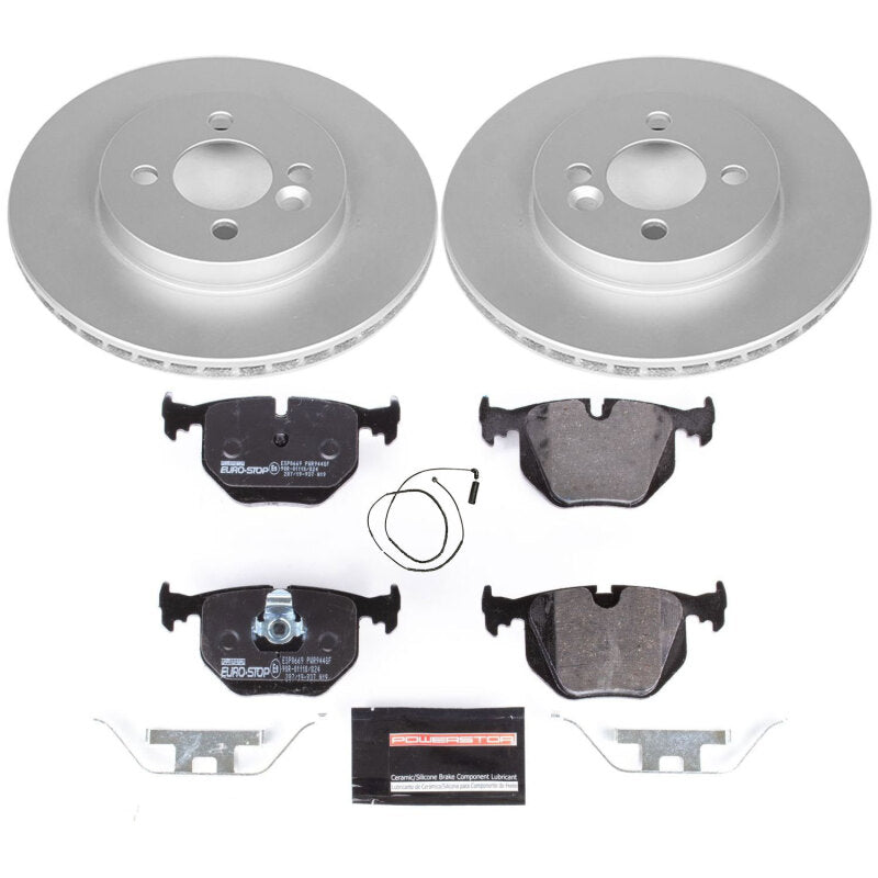 Power Stop 01-06 BMW 330Ci Rear Euro-Stop Brake Kit Brake Kits - OE PowerStop