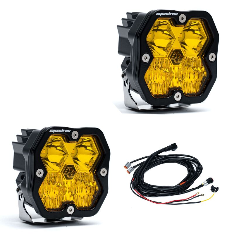 Baja Designs Squadron 2.0 Sport LED Driving/Combo (Pair) - Baja Amber Light Bars & Cubes Baja Designs