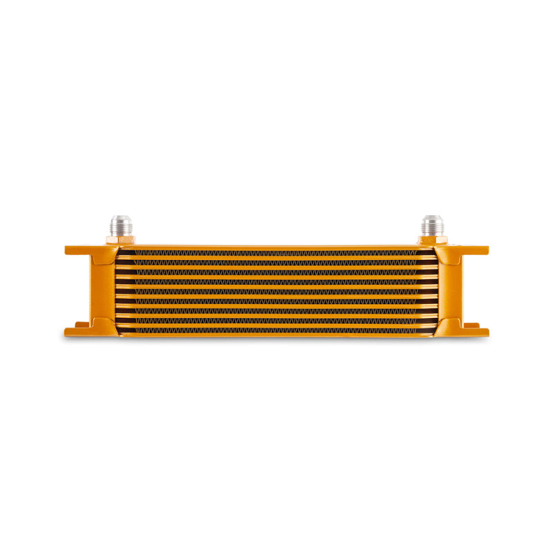 Mishimoto Universal -8AN 10 Row Oil Cooler - Gold Oil Coolers Mishimoto