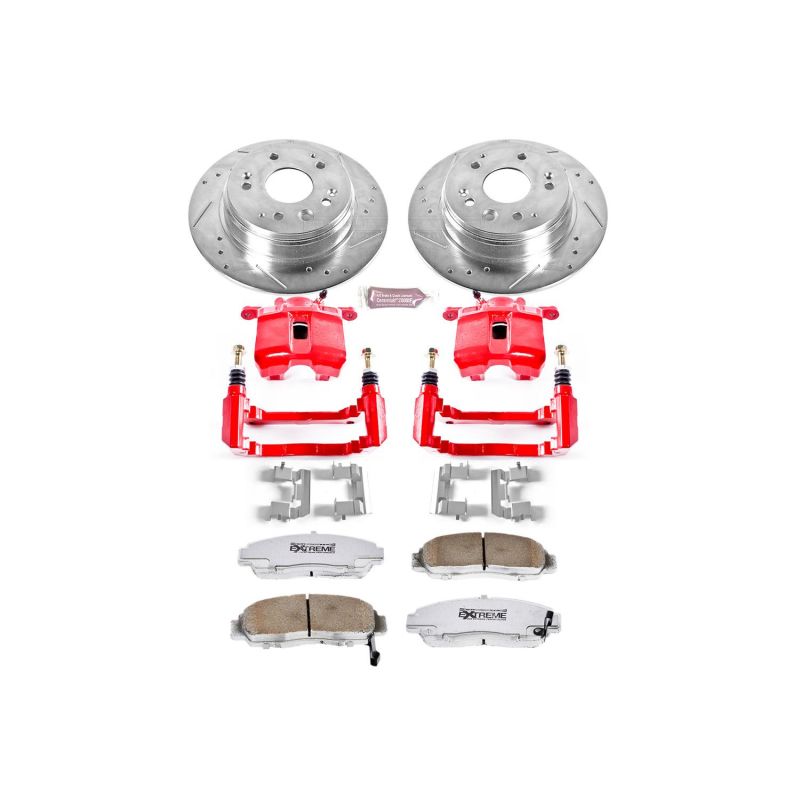 Power Stop 01-03 Acura CL Front Z26 Street Warrior Brake Kit w/Calipers Brake Kits - Performance D&S PowerStop