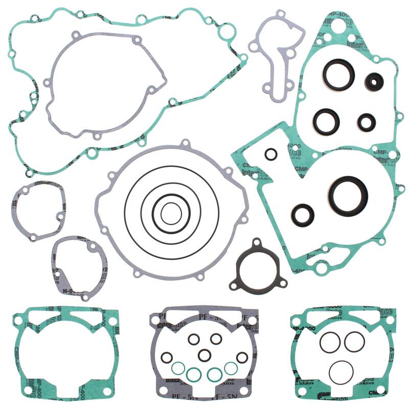 Vertex Gaskets 00-03 KTM EXC 250 Complete Gasket Kit w/ Oil Seals Engine Hardware Vertex Pistons