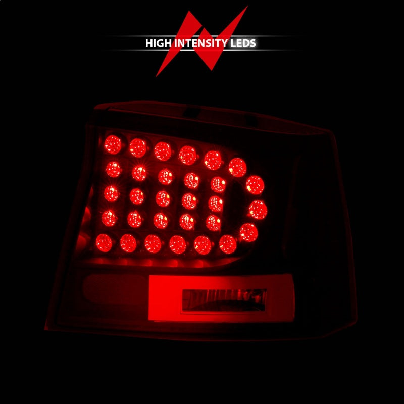 ANZO 2006-2008 Dodge Charger LED Taillights Black Tail Lights ANZO