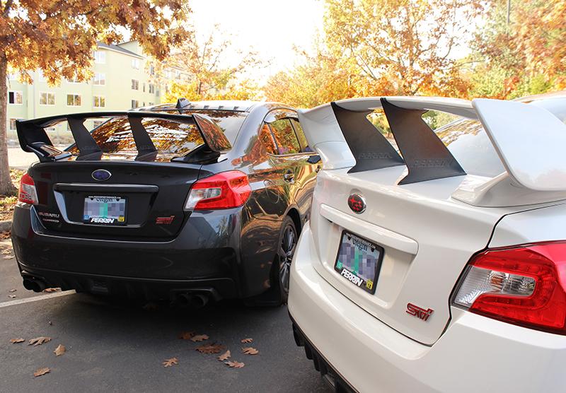 PERRIN 15-21 Subaru STI Wing Stabilizer - Black Spoilers Perrin Performance