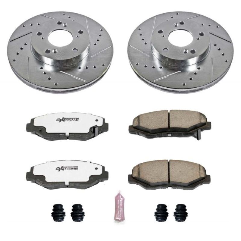 Power Stop 14-15 Acura ILX Front Z26 Street Warrior Brake Kit Brake Kits - Performance D&S PowerStop