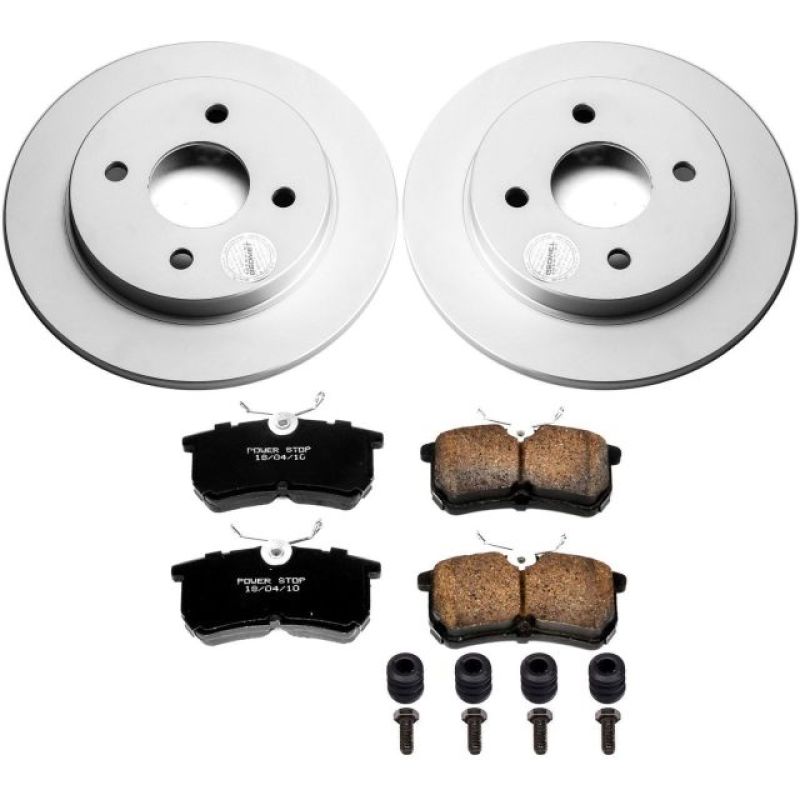 Power Stop 14-19 Ford Fiesta Rear Z17 Evolution Geomet Coated Brake Kit Brake Kits - Performance Blank PowerStop