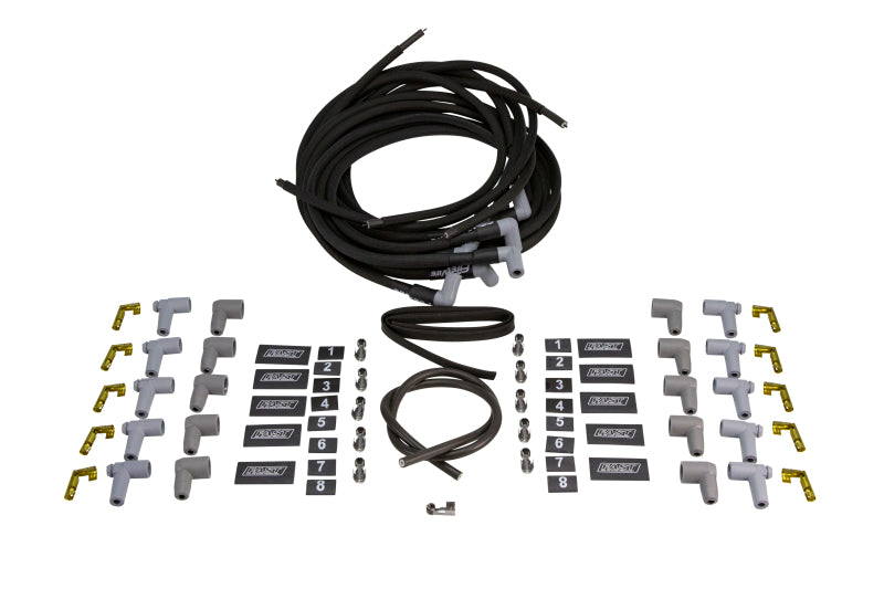Fast Wire Set, Firewire W/ Sleeve, 8 Cyl., 90 Degree Plug, Universal Hardware Kits - Other FAST