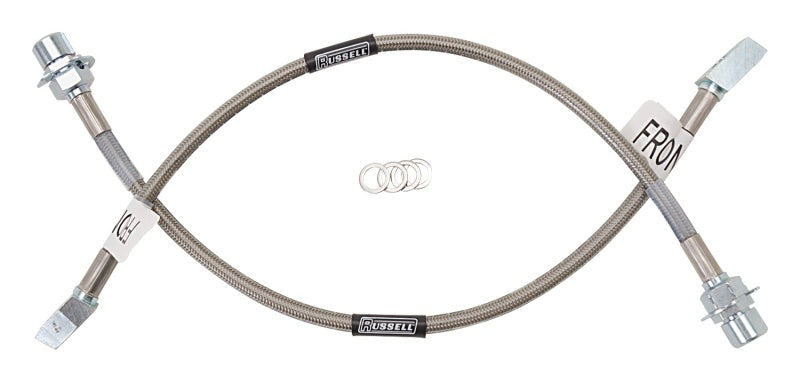 Russell Performance 96-01 Ford Mustang Cobra (Fronts Only) Brake Line Kit Brake Line Kits Russell