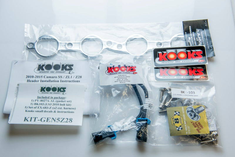 Kooks 2015 Chevy Camaro Z28 2in x 3in SS LT Headers w/ Race Catted Connection Pipes Headers & Manifolds Kooks Headers