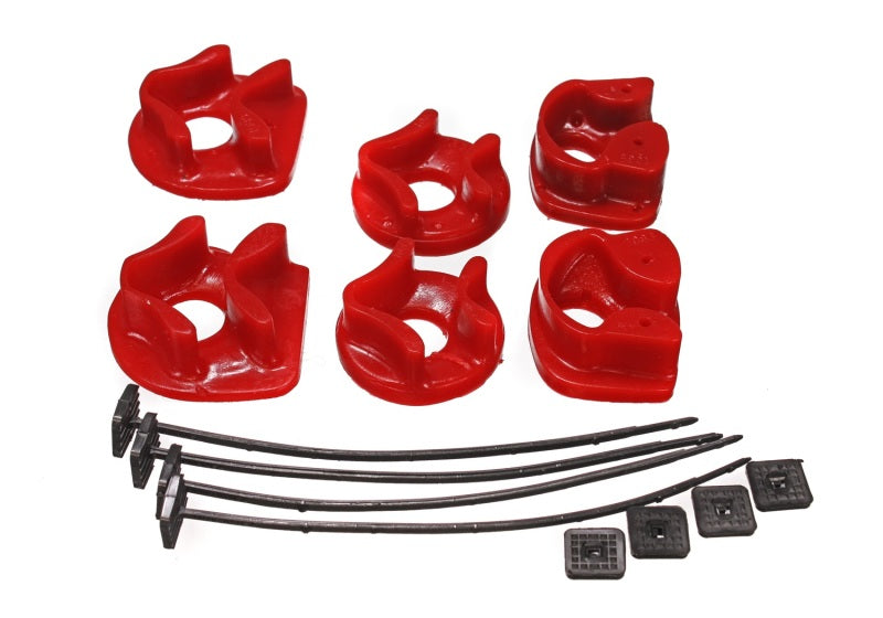 Energy Suspension 90-93 Acura Integra Red Motor Mount Inserts (2 Torque Mount Positions) Bushing Kits Energy Suspension