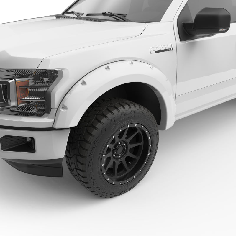EGR 2018 Ford F150 Bolt-On Look Color Match Fender Flares - Set - Oxford White Fender Flares EGR