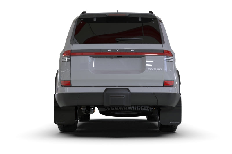Rally Armor 24-26 Lexus GX 550 Luxury Black UR Mud Flap - Silver Logo Mud Flaps Rally Armor