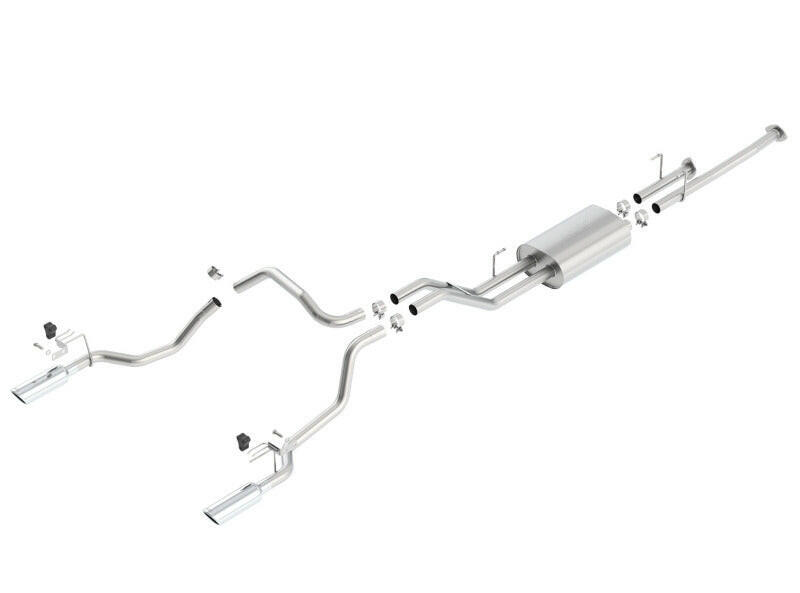Borla 14-15 Toyota Tundra 4.6L/5.7L Crew Max SB DC SB Touring Cat Back Exhaust Dual Split Rear Exit Catback Borla