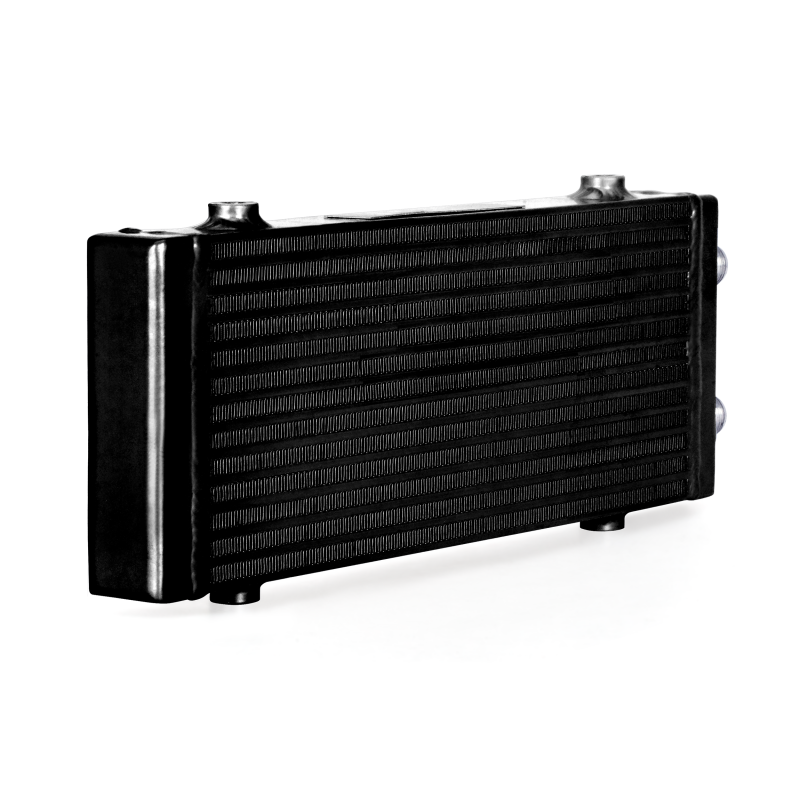 Mishimoto Universal Medium Bar and Plate Dual Pass Black Oil Cooler Oil Coolers Mishimoto